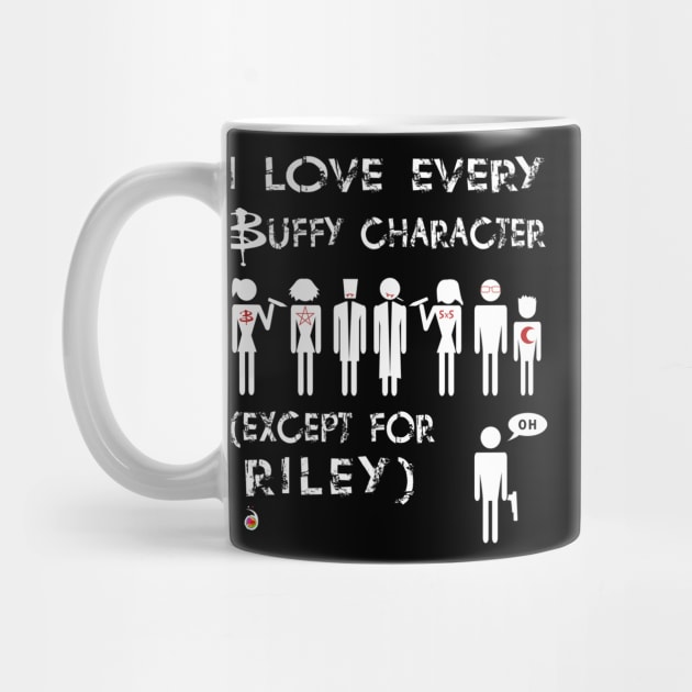 I love every Buffy character except for Riley by rednessdesign